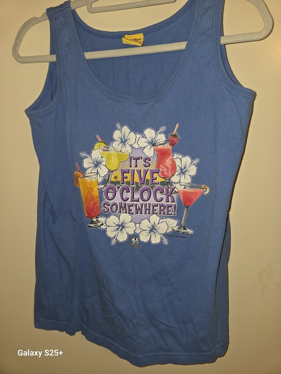 Big Dogs Tops - Big Dogs Blue Tank with Yellow Branded Patch